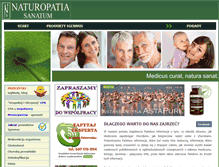 Tablet Screenshot of naturopatia-sanatum.pl
